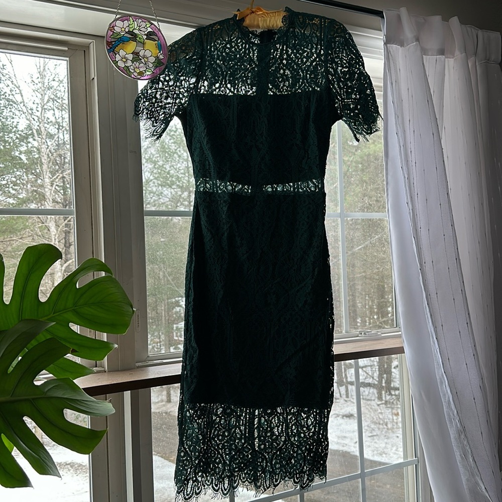 Lulus beautiful green dress
